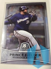 2010 Bowman Platinum #33 Prince Fielder Milwaukee Brewers